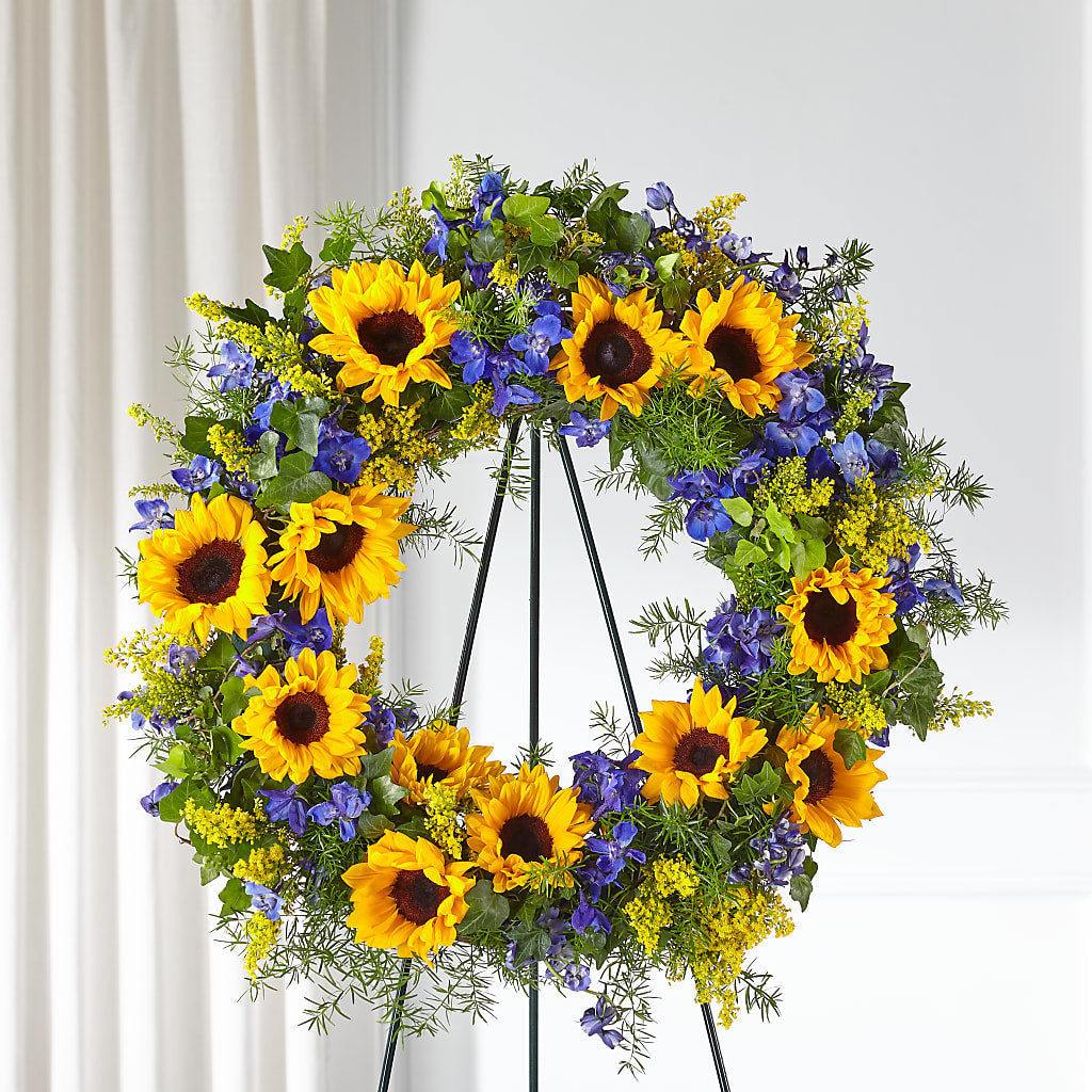 Bright Rays Wreath – Flora Bloom, Menifee CA