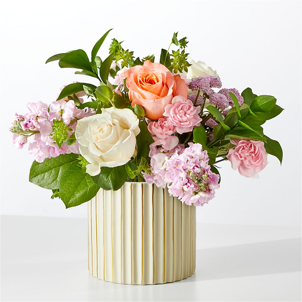 French Market Bouquet with Ivory Vase – Flora Bloom, Menifee CA