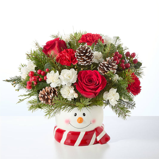 Jolly Snowman Bouquet –  Flora Bloom, Menifee CA