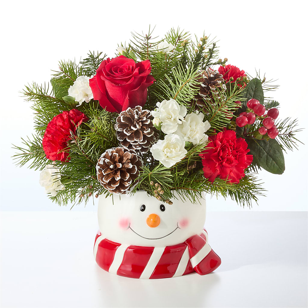 Jolly Snowman Bouquet –  Flora Bloom, Menifee CA
