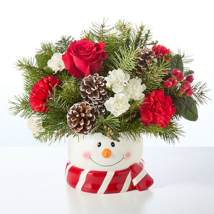 Jolly Snowman Bouquet –  Flora Bloom, Menifee CA