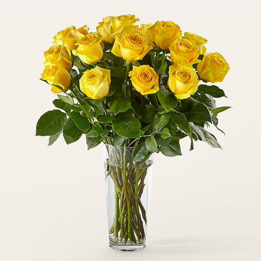 Long Stem Yellow Rose Bouquet –  Flora Bloom, Menifee CA