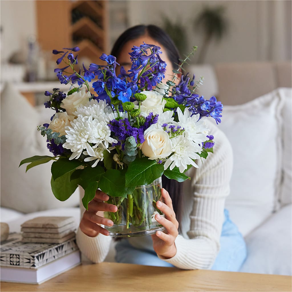 Cerulean Waves Bouquet –  Flora Bloom, Menifee CA