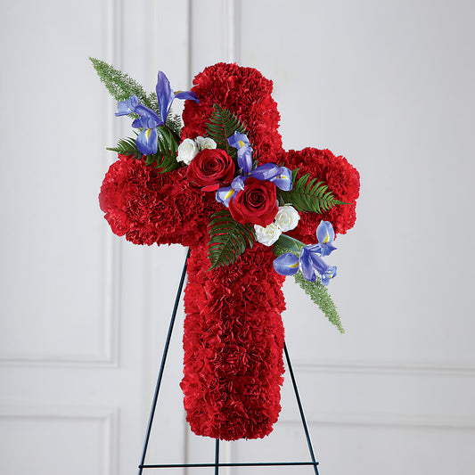 Faithful Hero Floral Cross –  Flora Bloom, Menifee CA