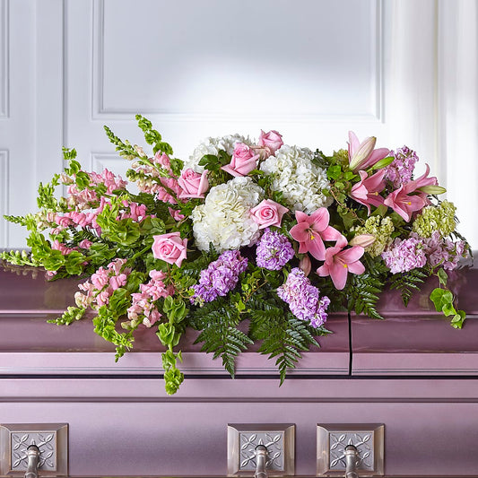 Life's Gratitude Casket Spray –  Flora Bloom, Menifee CA