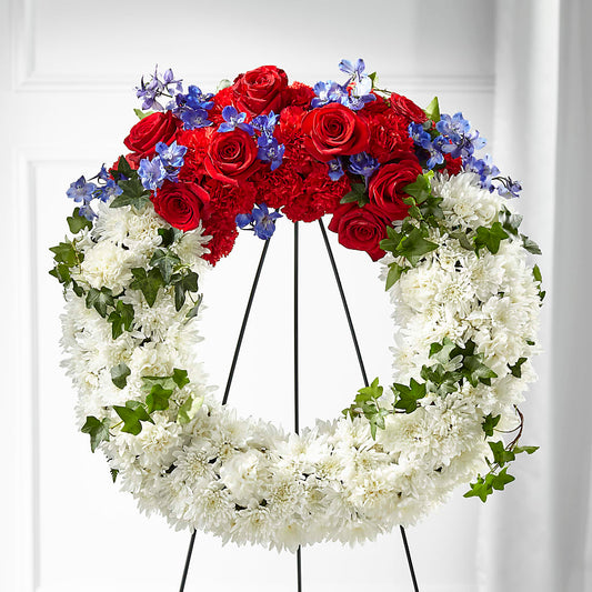 Patriotic Passion Wreath –  Flora Bloom, Menifee CA