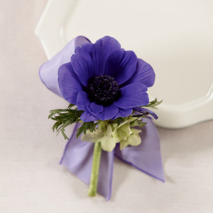 Purple Passion Boutonniere –  Flora Bloom, Menifee CA